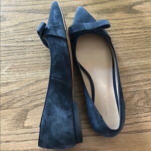 Ann Taylor Women's Blue Suede Flats